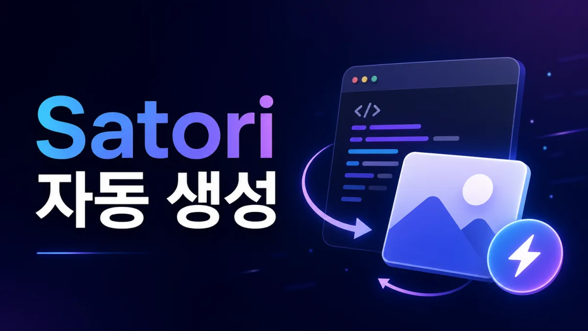 코드로 이미지 만들기, 디자인 툴 없이 satori로 자동 생성하는 법